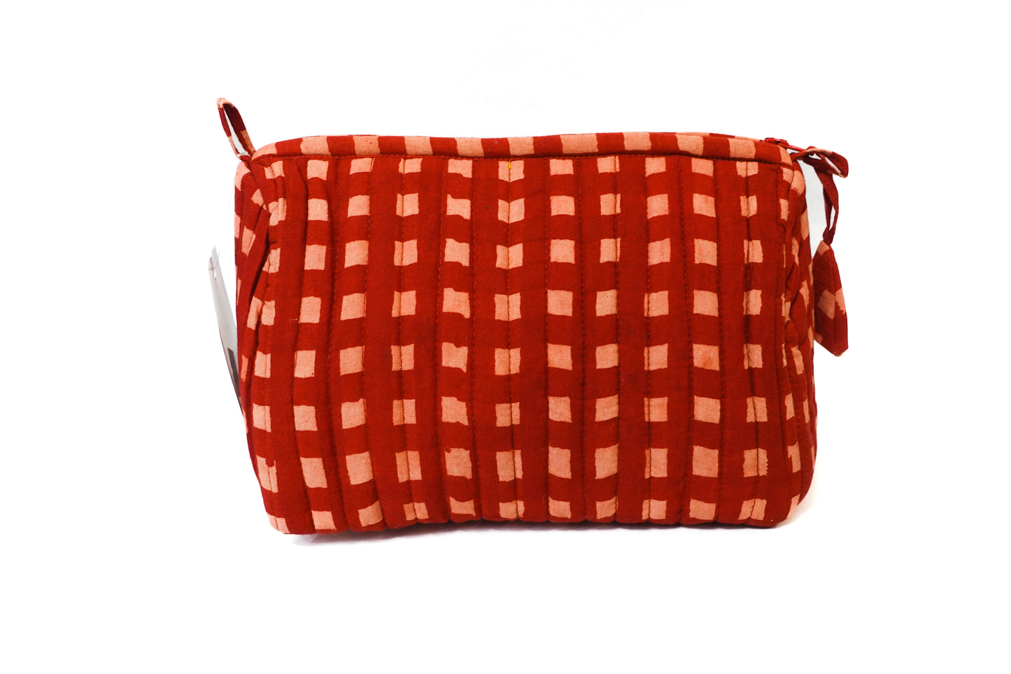 Madder Gingham Toiletry Bag