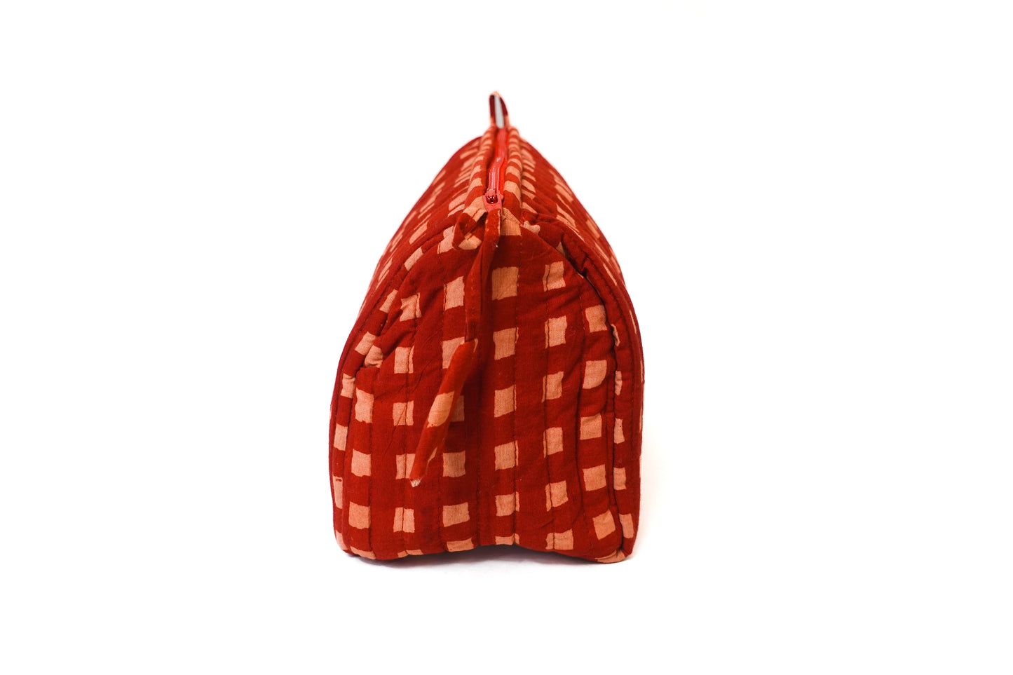 Madder Gingham Toiletry Bag