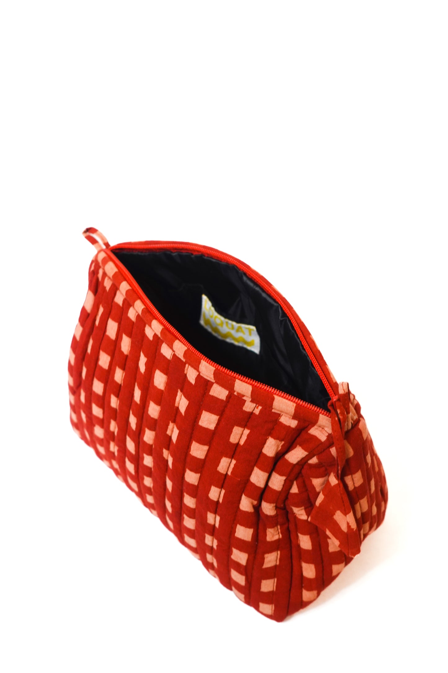 Madder Gingham Toiletry Bag